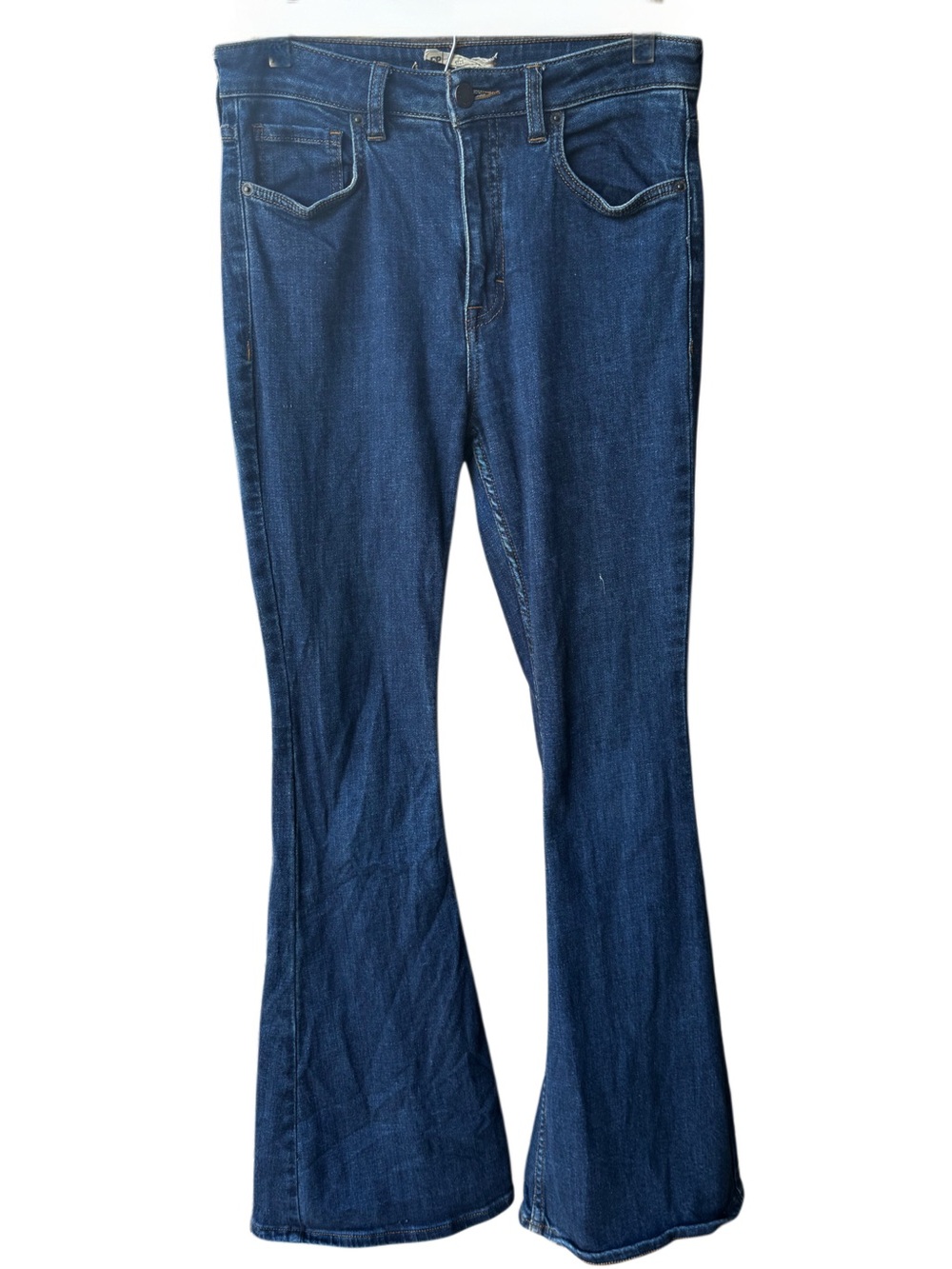 FP High Waist Dark Wash Wide Leg Jeans